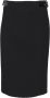 Moschino Zwarte Vinyl Gespte Bondage Rok Black Dames - Thumbnail 1