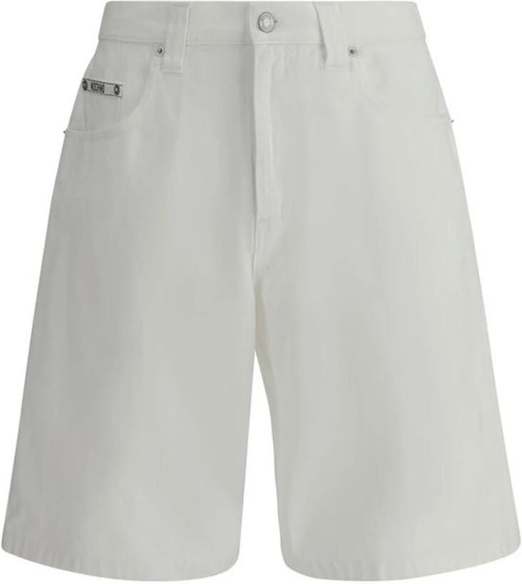 Moschino Baggy Denim Shorts met Vijf-Pocket Design White Heren - Foto 2