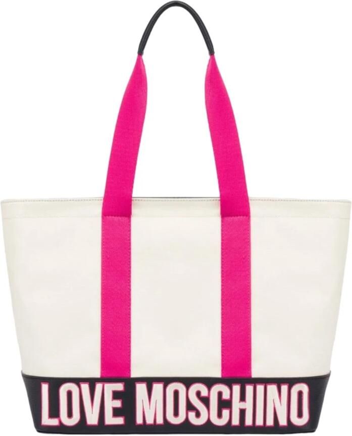 Moschino Beige Textiel Winkel Tas Beige Dames