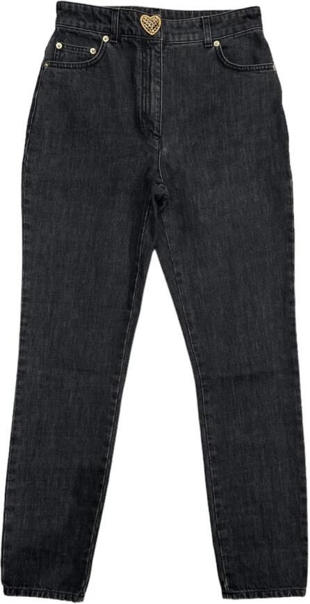 Moschino Casual Denim Jeans voor Mannen Black Dames