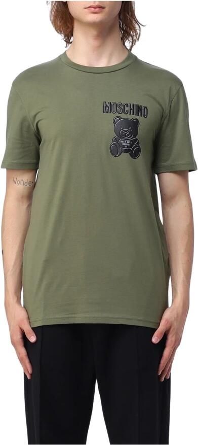 Moschino Premium Heren T-Shirt Stijlvol en Comfortabel Green Heren