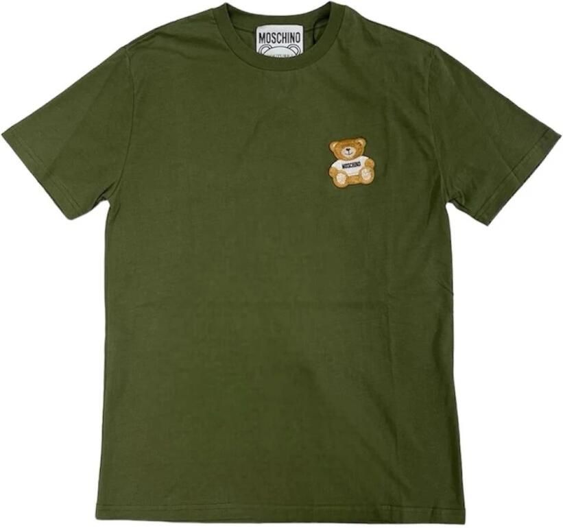 Moschino Casual katoenen T-shirt voor heren Green Heren