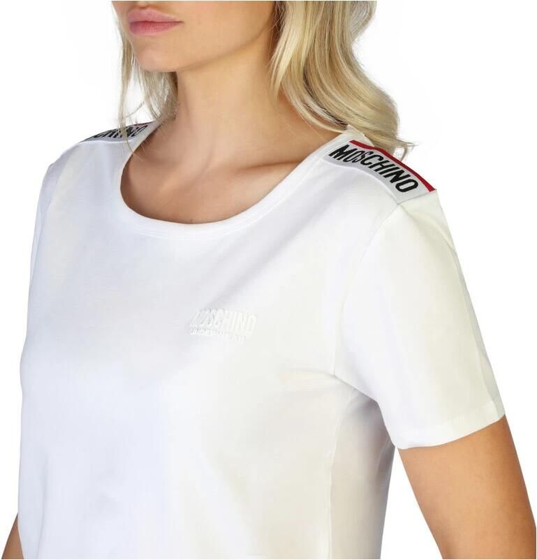 Moschino Essentieel T-shirt met korte mouwen voor dames White Dames