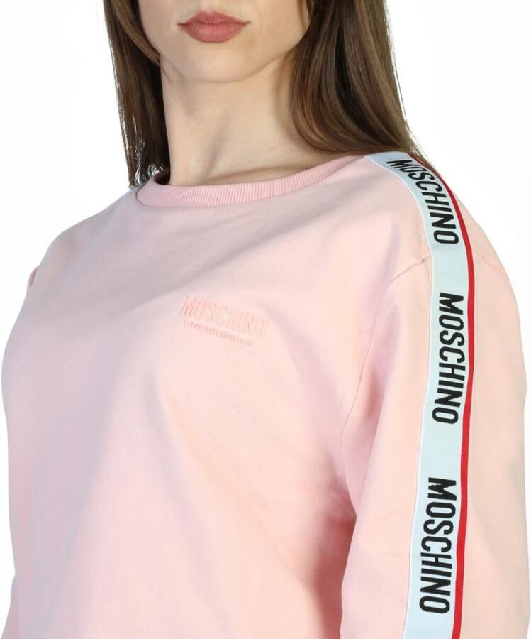 Moschino Dames Sweatshirt met 3 4 Mouwen uit de Lente Zomer Collectie Pink Dames - Foto 3