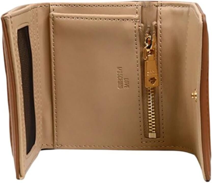 Moschino Dames Synthetische Kameel Portemonnee Brown Dames - Foto 3