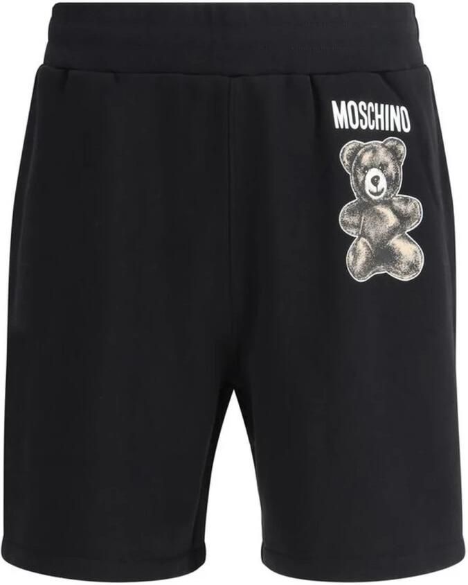 Moschino Iconische Logo Sweat Shorts Black Heren