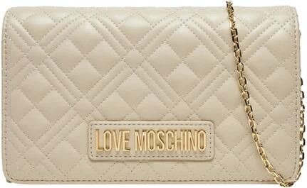 Love Moschino Stijlvolle Schoudertas met Magneetsluiting Beige Dames - Foto 6