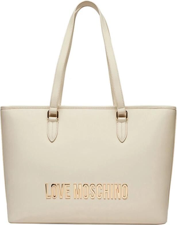 Love Moschino Ivoor Tassen voor Stijlvolle Fashionista's Beige Dames