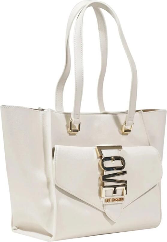 Love Moschino Beige Handtas met Ritssluiting Beige Dames - Foto 2