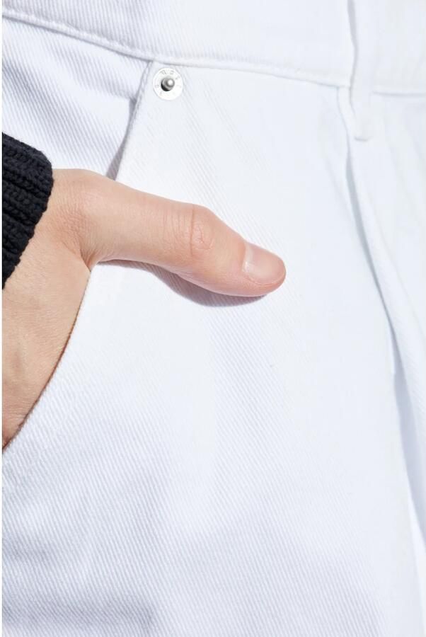 Moschino Moderne Relaxte Five-Pocket Jeans White Heren