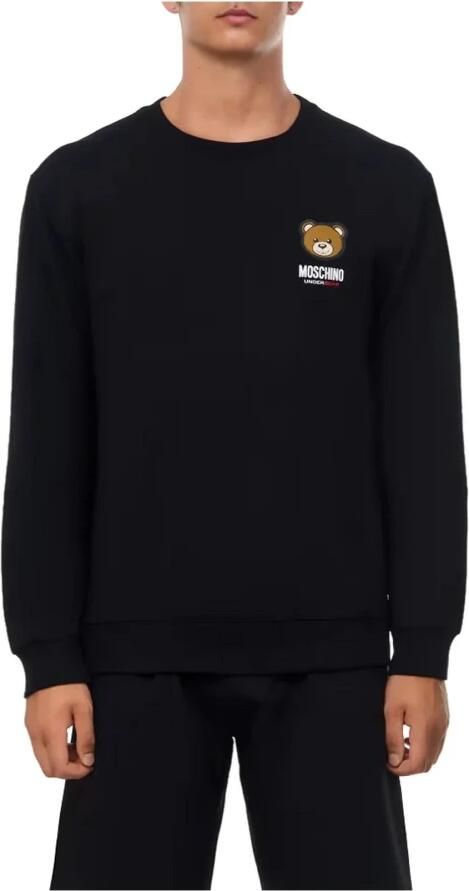 Moschino Heren Sweatshirt Herfst Winter Collectie Black Heren