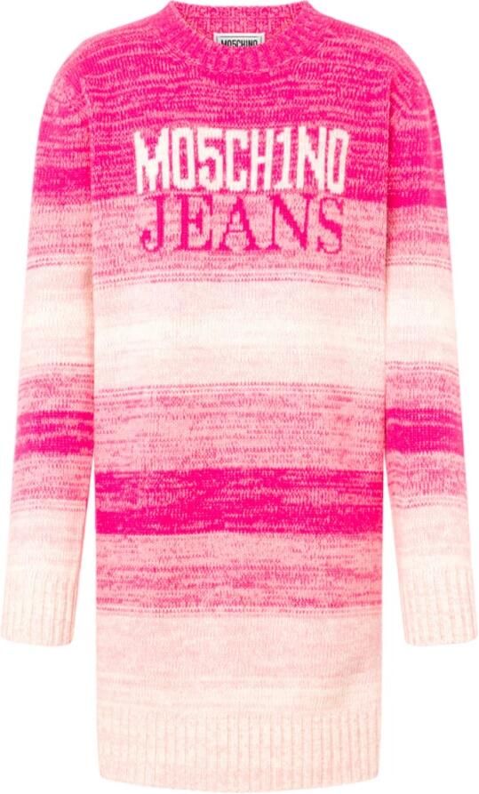 Moschino Roze Sweaters met Pre-Logo Voorkant Pink Dames - Foto 2
