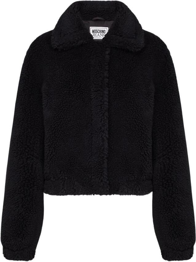 Moschino Lange Jas met Stijl en Elegantie Black Heren