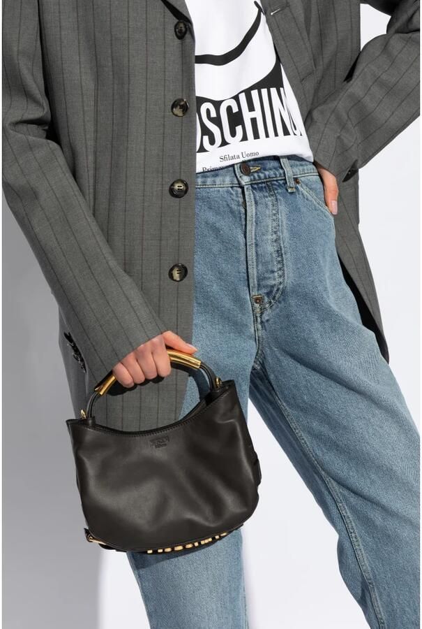 Moschino Hobo bags ' Handle Me Bag Small' Handbag in zwart - Foto 8
