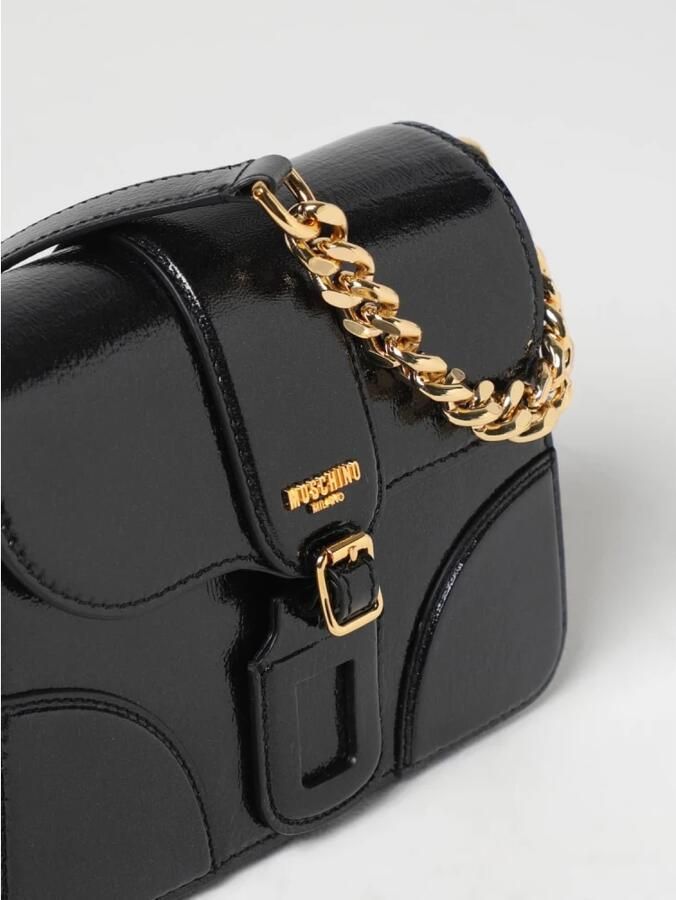 Moschino Schoudertas Black Dames