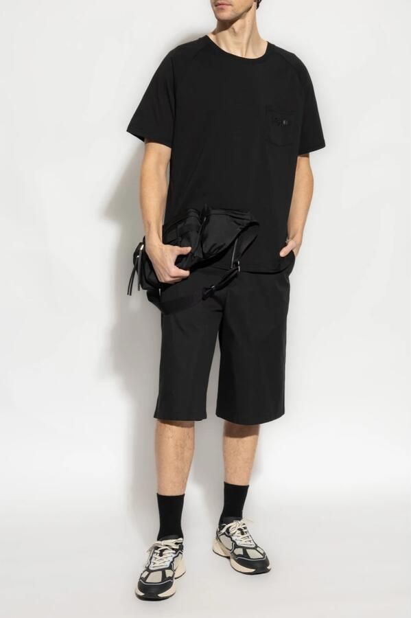 Moschino Zwart Borstzak Ronde Hals T-shirt Black Heren - Foto 4