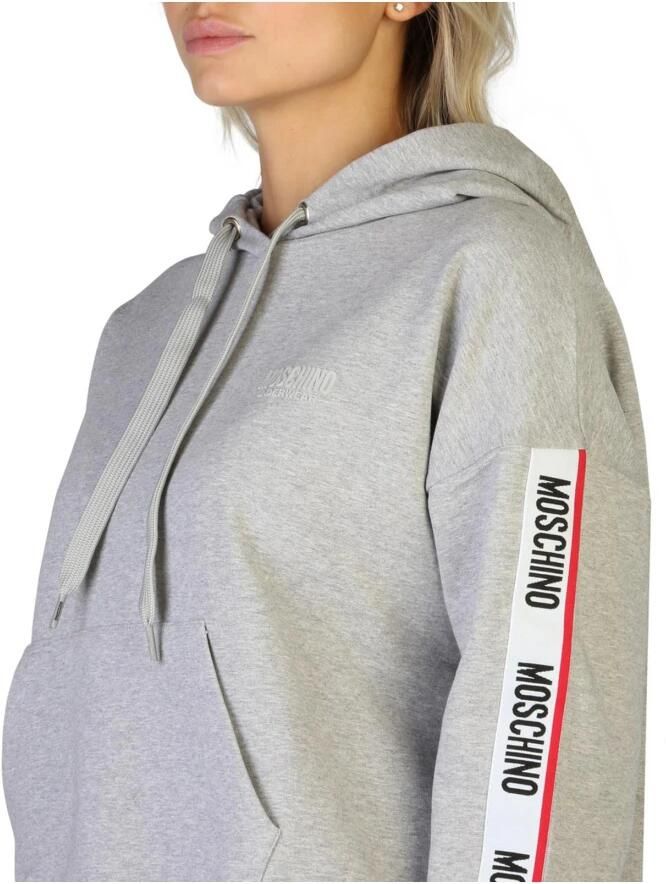 Moschino Stevige katoenen sweatshirt met vaste capuchon Gray Dames - Foto 2