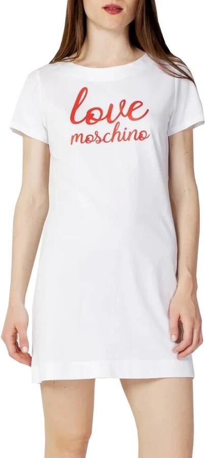 Love Moschino Jurk TShirt jurk met korte mouwen Mini-jurk met logoprint