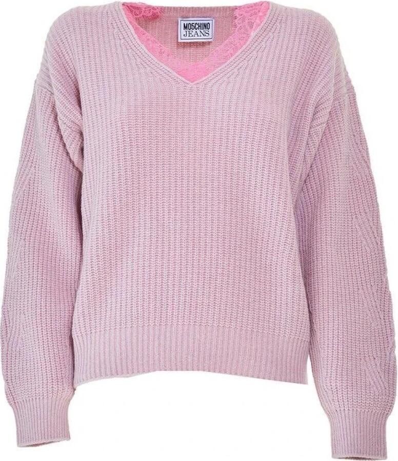 Moschino Stijlvol T-shirt voor mannen Pink Dames