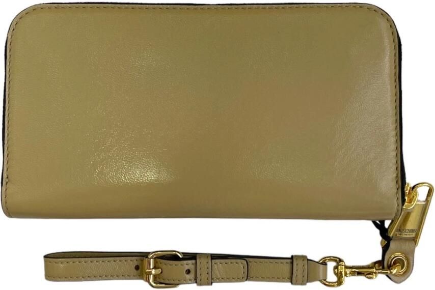 Moschino Stijlvolle Portemonnee voor Mannen en Vrouwen Beige Dames - Foto 2