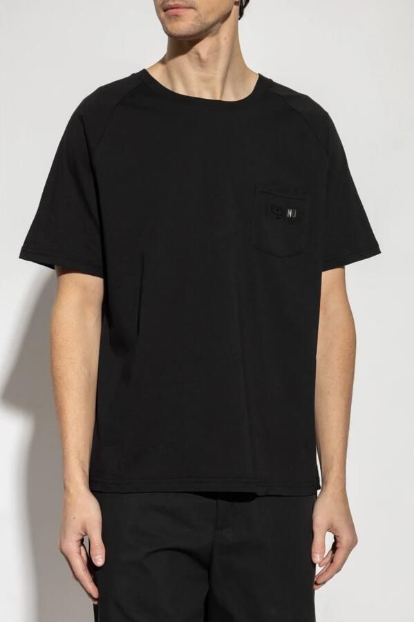 Moschino Zwart Borstzak Ronde Hals T-shirt Black Heren - Foto 5