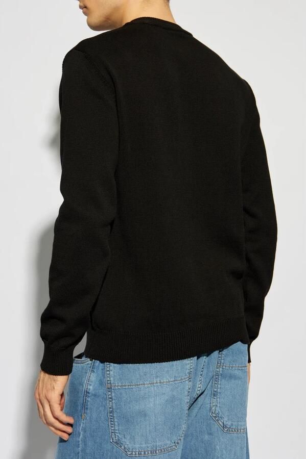 Moschino Sweatshirt met Ribboord en Merkhandtekening Black Heren - Foto 4