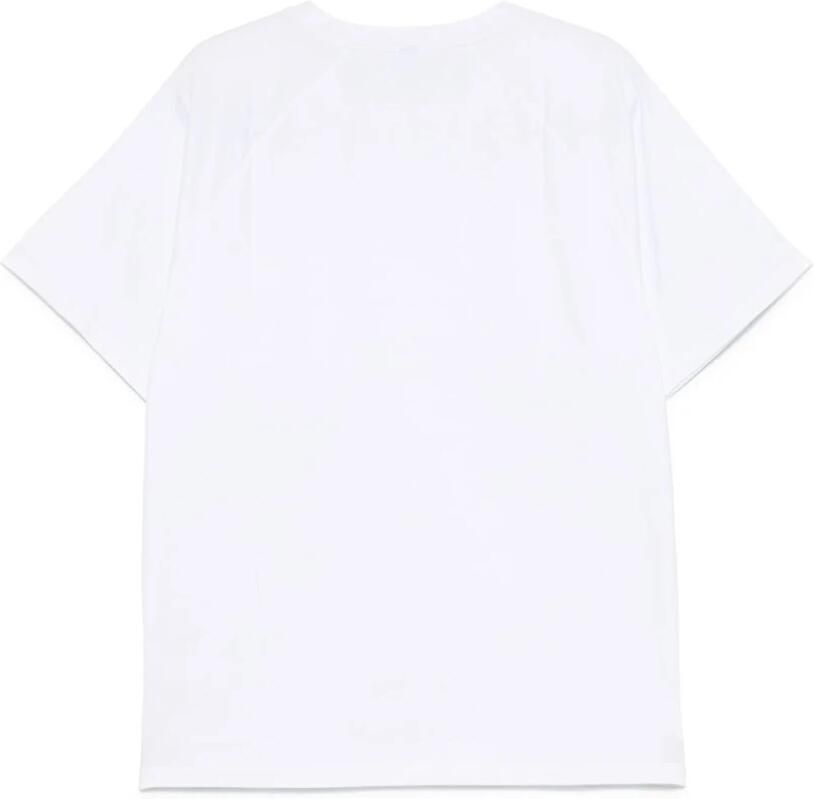 Moschino Wit Borstzak Crew Neck T-shirt White Heren - Foto 2