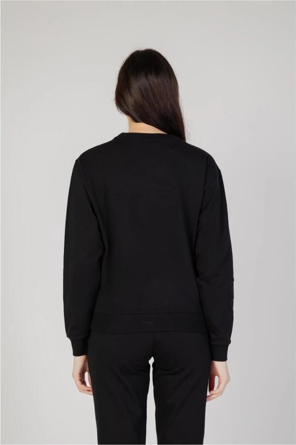 Moschino Zwarte sweatshirt met logo en teddy voor dames Black Dames