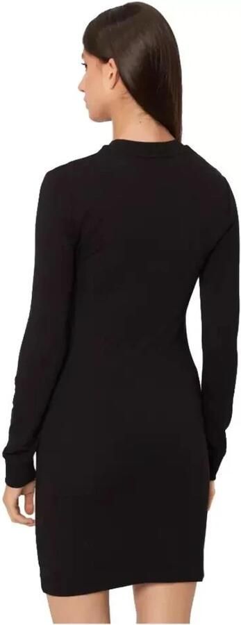 Love Moschino Zwarte Katoenen Jurk met Metallic Logo Black Dames - Foto 4