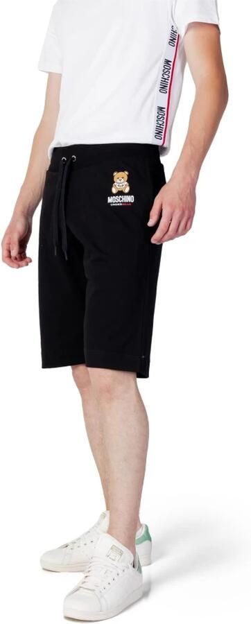 Moschino Korte Broek STAMPA LOGO TINTA UNITA V1A6887 4409