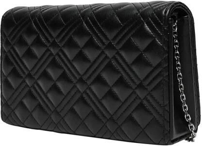 Love Moschino Gewatteerde Kettingportemonnee Clip Sluiting Black Dames - Foto 6