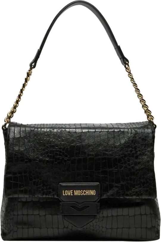 Love Moschino Zwarte Polyester Handtas Herfst Winter Collectie Black Dames - Foto 4