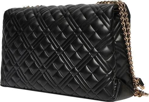 Love Moschino Multicolor Logo Schoudertas met Magneetsluiting Black Dames - Foto 5