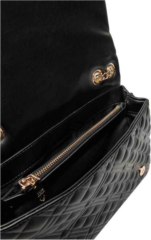 Love Moschino Multicolor Logo Schoudertas met Magneetsluiting Black Dames - Foto 3