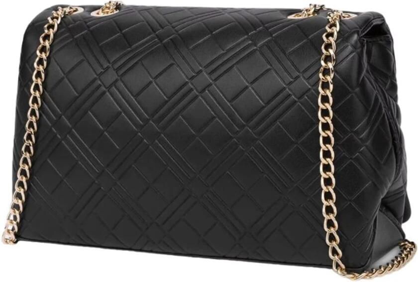 Love Moschino Multicolor Logo Schoudertas met Magneetsluiting Black Dames - Foto 2