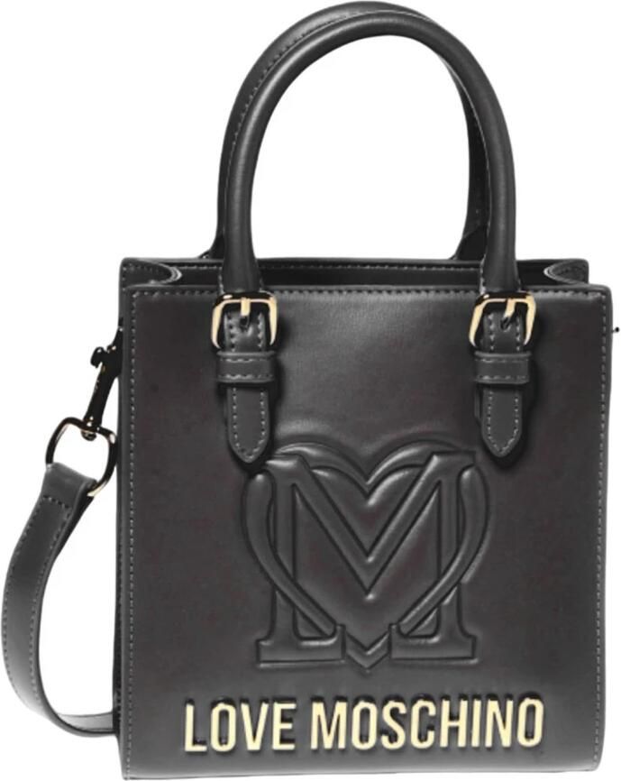 Love Moschino Zwarte Rechthoekige Tas met Handvatten Black Dames - Foto 3