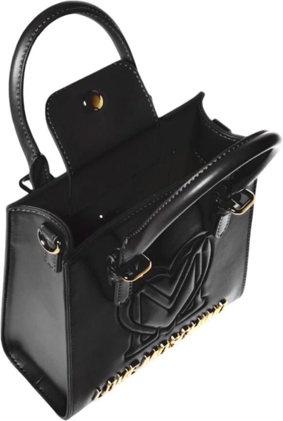 Love Moschino Zwarte Rechthoekige Tas met Handvatten Black Dames