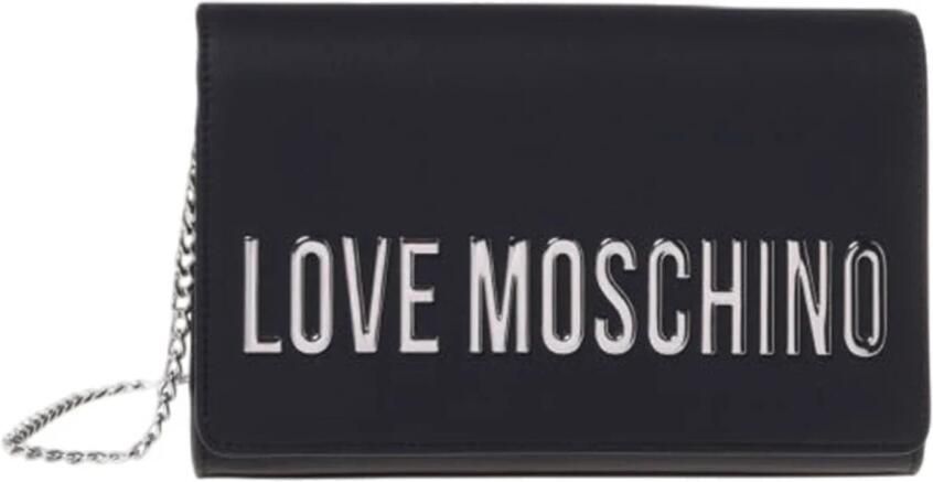 Love Moschino Zwarte Polyethyleen Handtas Lente Zomer Collectie Black Dames - Foto 6