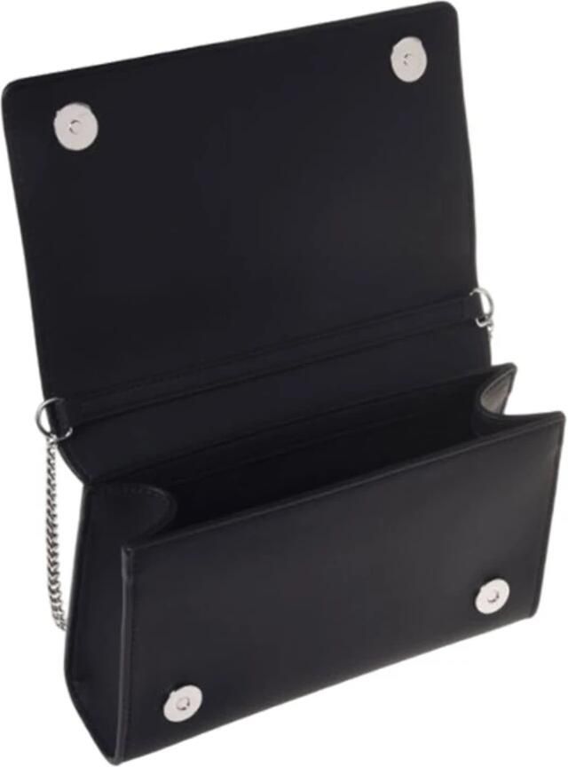 Love Moschino Zwarte Polyethyleen Handtas Lente Zomer Collectie Black Dames