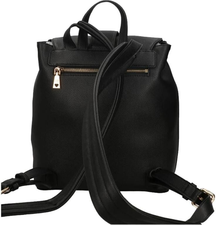 Moschino Zwarte Trendy Rugzak met Gouden Details Black Dames - Foto 3