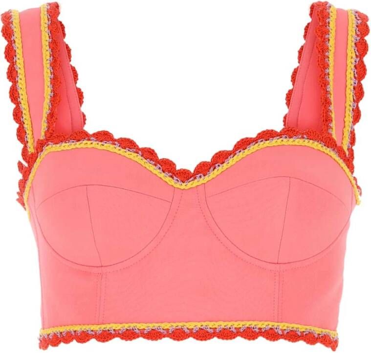 Moschino Mouwloos topje Roze Dames
