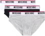 Moschino Zwart Wit Grijs Stijlvol Ontwerp Multicolor Heren - Thumbnail 1