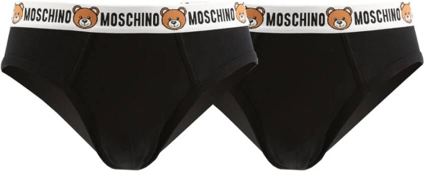 Moschino Pack 2 Slips teddybeer Zwart Heren
