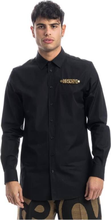Moschino Normaal shirt Zwart Heren