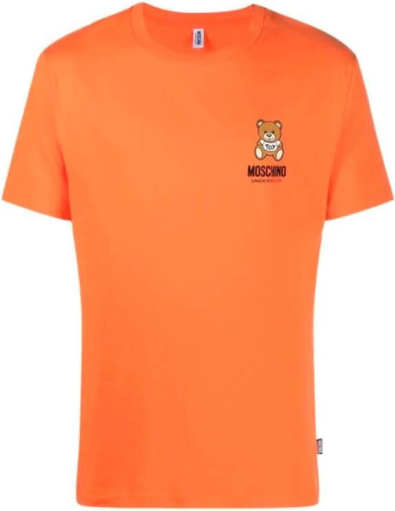 Moschino Oranje Teddy T-shirt Oranje Heren