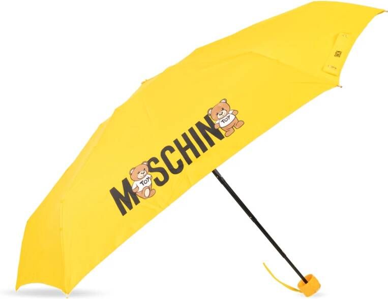 Moschino Paraplu met logo Yellow Unisex