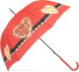 Moschino Paraplu met logo Rood Unisex - Thumbnail 1