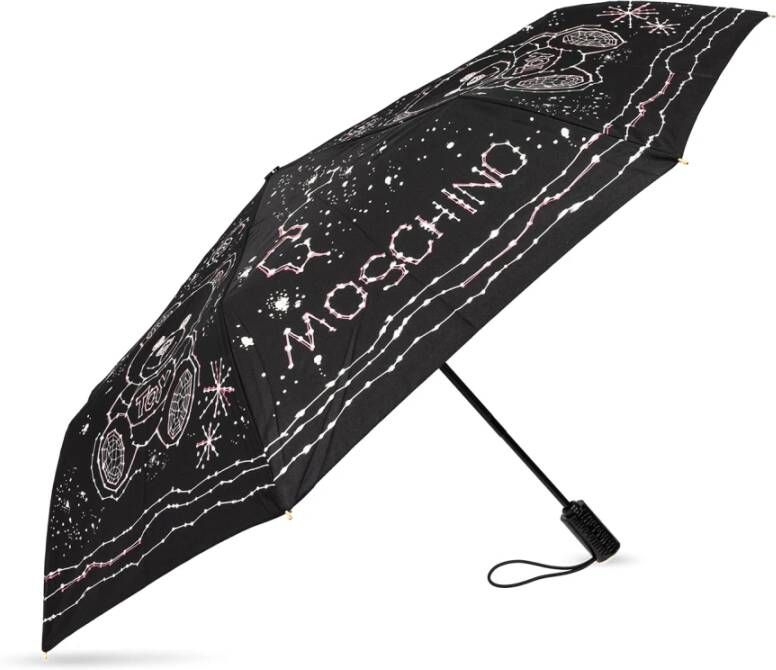 Moschino Zwarte Teddybeer Paraplu Black Dames