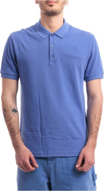 Moschino Katoenen Piquet Polo Blue Heren
