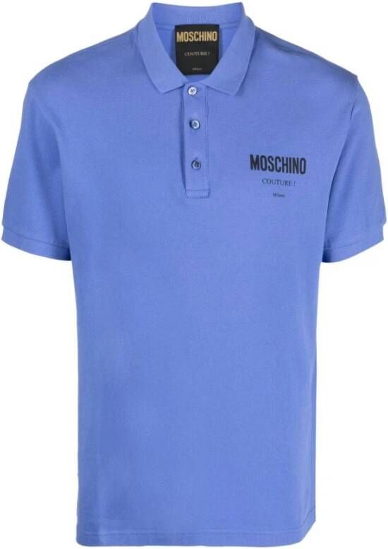 Moschino Polo Shirt Paars Heren